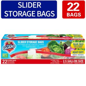 22 Count Slider Storage Bags, Zippered Fresh-keeping Bag, Heavy Duty Food Sorting Storage Bag, Food Preservation Sealed Bag, For Fruit, Grain