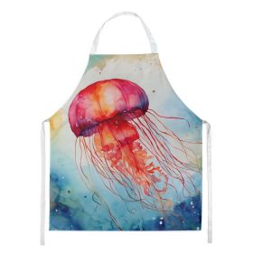 Jellyfish Apron Cooking Kitchen Server Baking Crafts Gardening for Adult Women Men, Unisex, Large, Multicolor