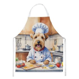 Wheaten Terrier The Chef Apron Cooking Kitchen Server Baking Crafts Gardening for Adult Women Men, Unisex, Large, Multicolor