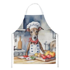 Greyhound The Chef Apron Cooking Kitchen Server Baking Crafts Gardening for Adult Women Men, Unisex, Large, Multicolor