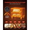 Commercial Electric Drawer Warmer, Two-Drawer Stainless Steel Food Warmer, Freestanding Standard Warming Drawer Cabinet