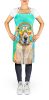 Weimaraner Hippie Dawg Apron Cooking Kitchen Server Baking Crafts Gardening for Adult Women Men, Unisex, Large, Multicolor