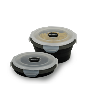GLIDER LB Black Bento Premium Lunch Box & Food Storage Containers (Color: Black, size: large)