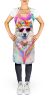 Samoyed Hippie Dawg Apron Cooking Kitchen Server Baking Crafts Gardening for Adult Women Men, Unisex, Large, Multicolor